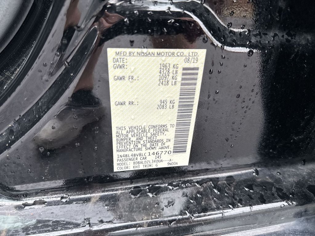 2020 Nissan Altima 2.5 S