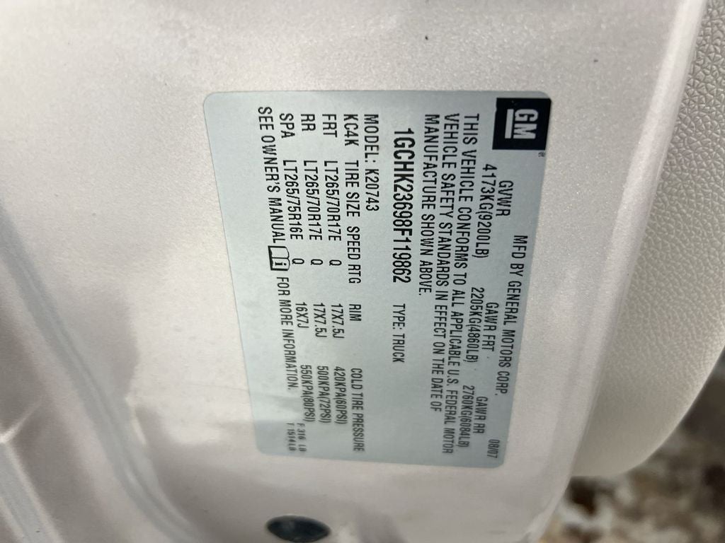 2008 Chevrolet Silverado 2500HD LTZ