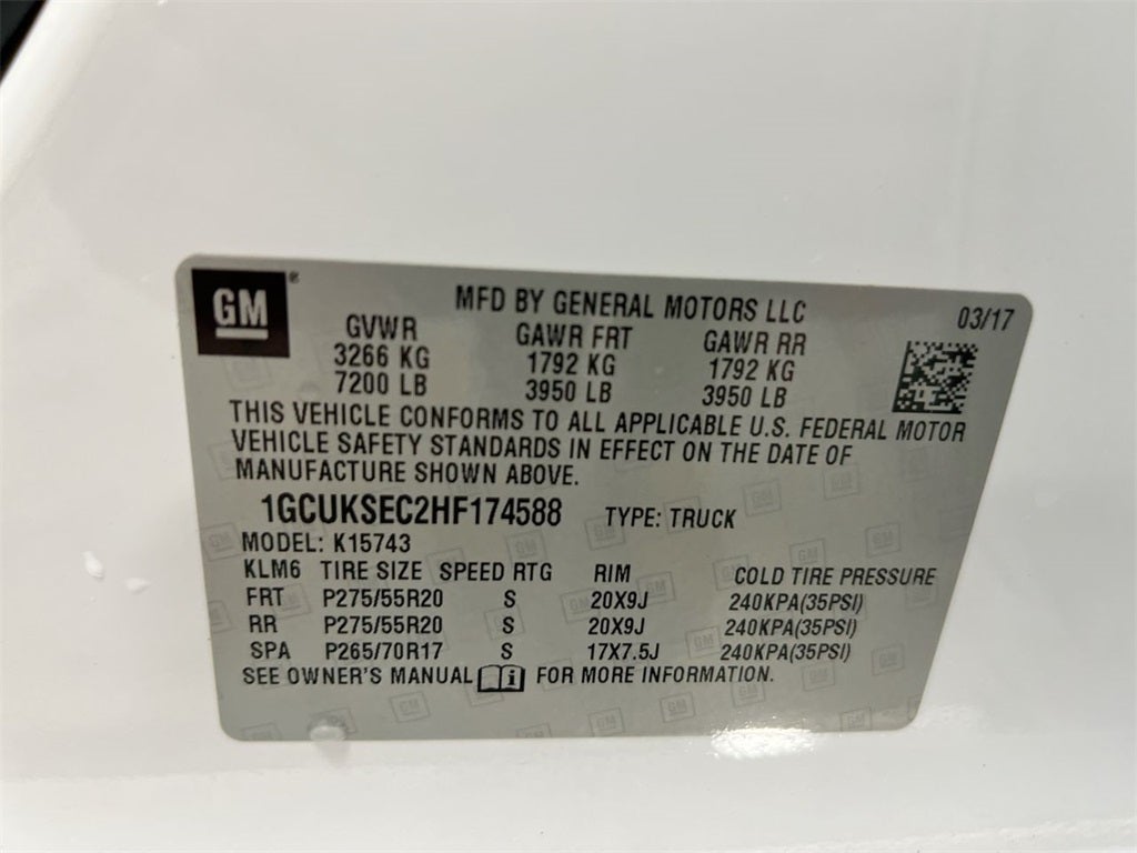 2017 Chevrolet Silverado 1500 LTZ