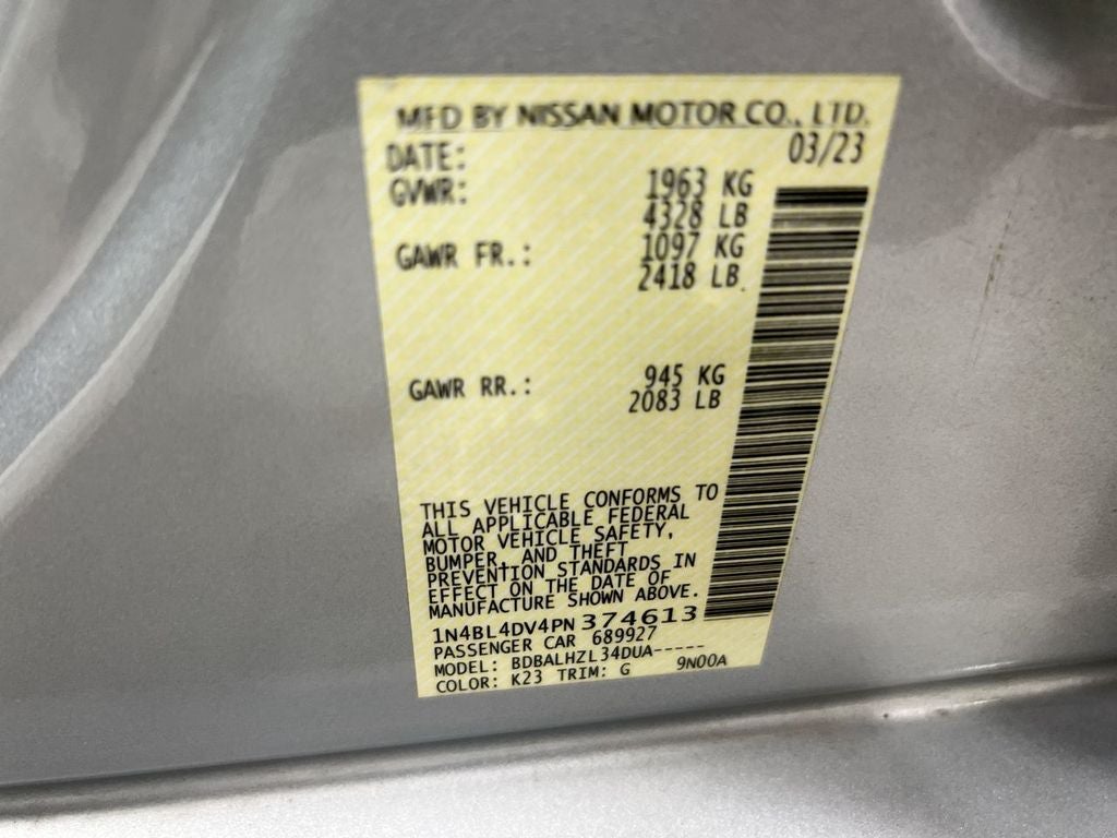 2023 Nissan Altima 2.5 SV