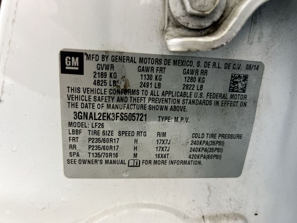 2015 Chevrolet Captiva Sport 2LS