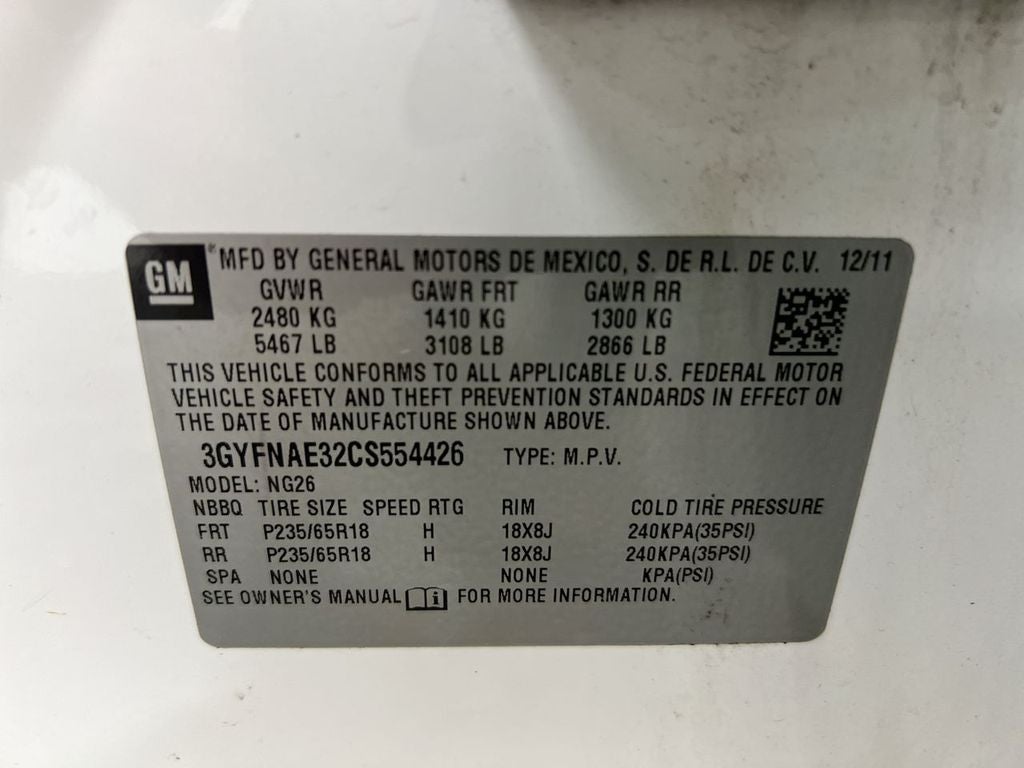 2012 Cadillac SRX Luxury