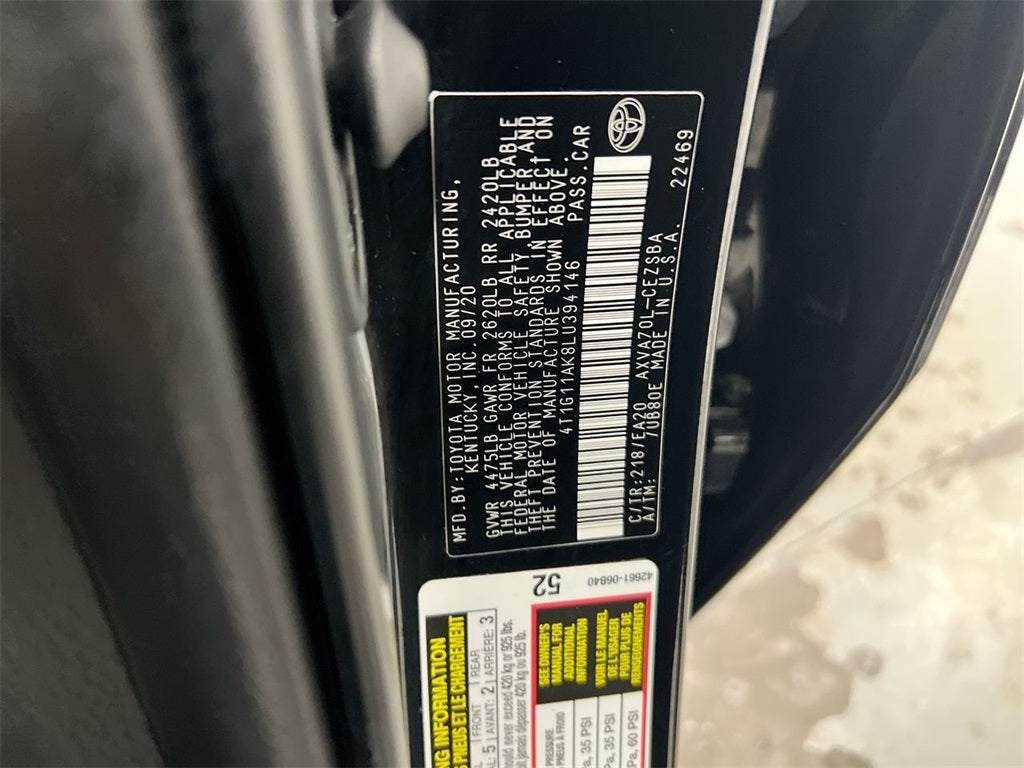 2020 Toyota Camry SE