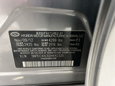 2013 Hyundai Sonata SE