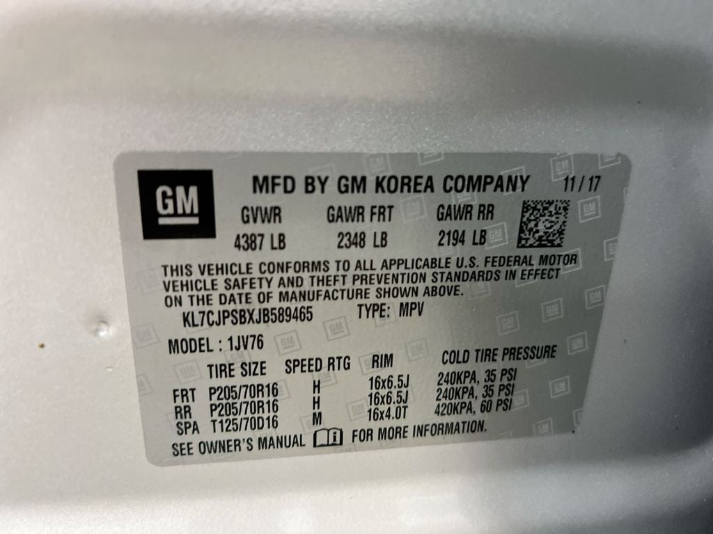 2018 Chevrolet Trax LT