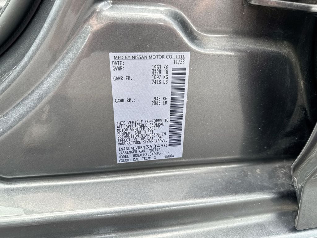 2024 Nissan Altima 2.5 SV
