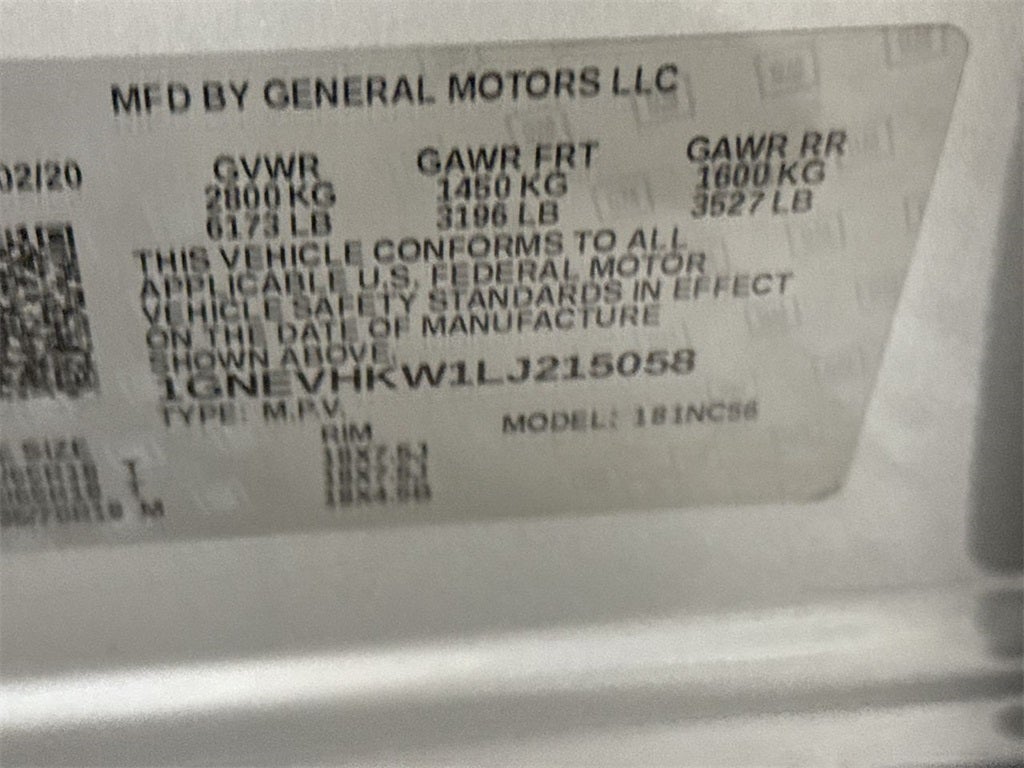 2020 Chevrolet Traverse 3LT