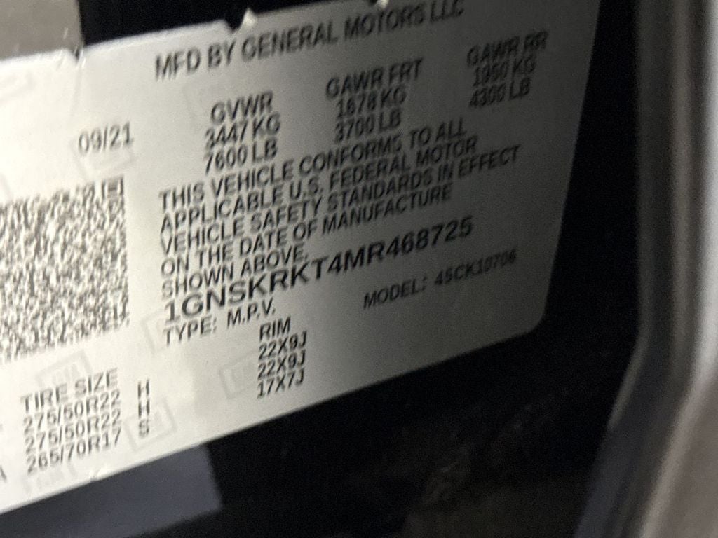 2021 Chevrolet Tahoe RST