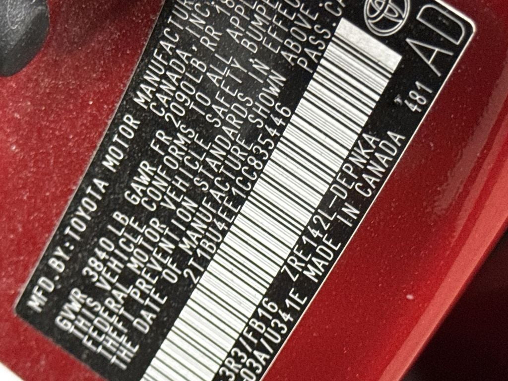 2012 Toyota Corolla LE