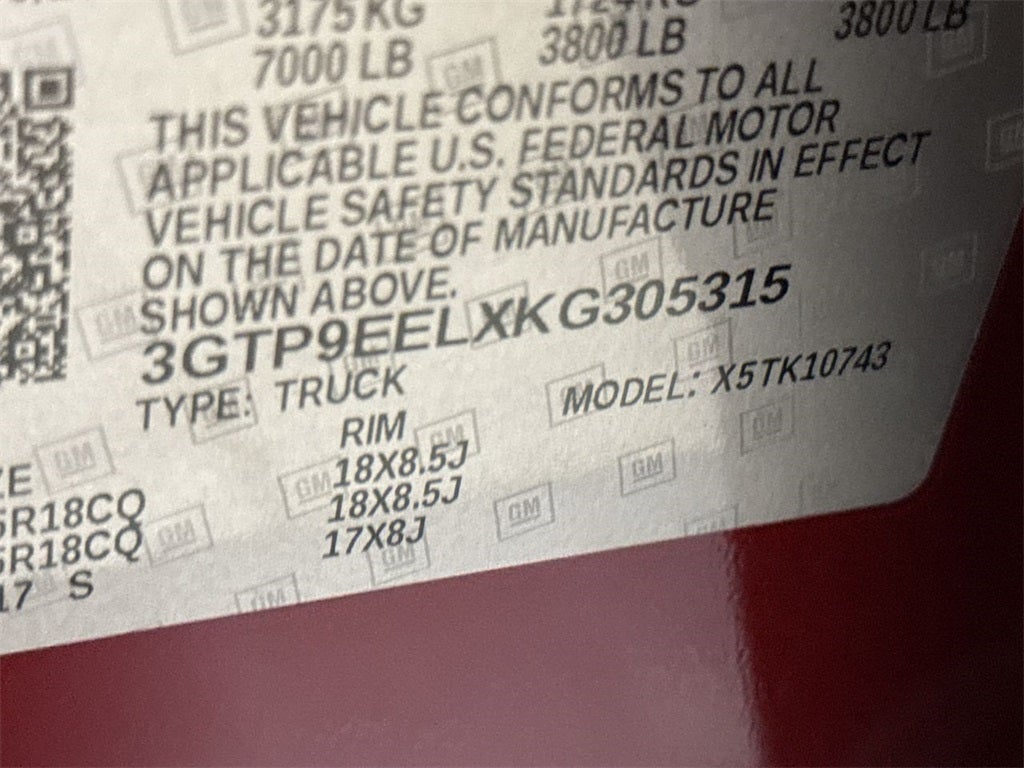 2019 GMC Sierra 1500 AT4