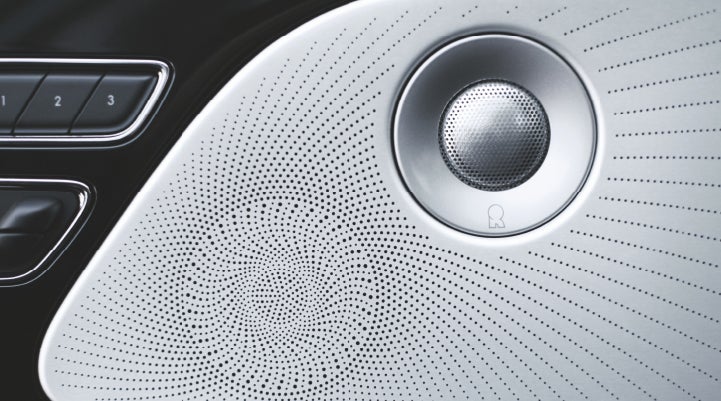 A stylish speaker cover of a 2024 Lincoln Aviator® SUV is shown | Dan Cummins Lincoln in Nicholasville KY