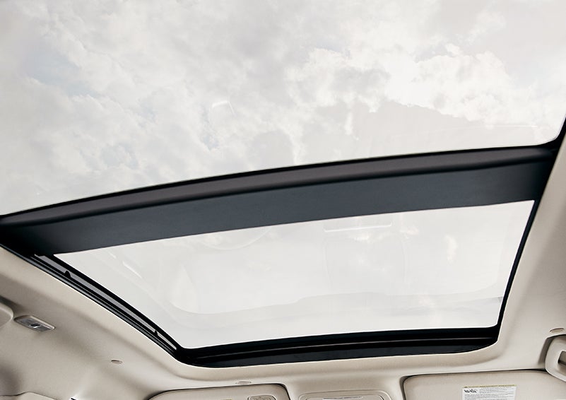 The available panoramic Vista Roof® is shown from inside a 2024 Lincoln Corsair® SUV. | Dan Cummins Lincoln in Nicholasville KY
