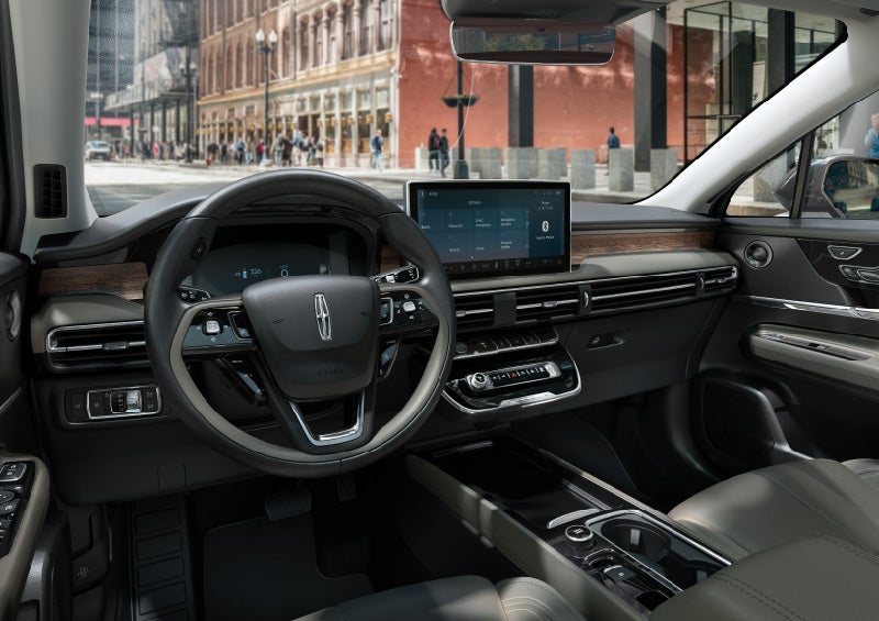 The interior dashboard of a 2025 Lincoln Corsair® SUV is shown here.