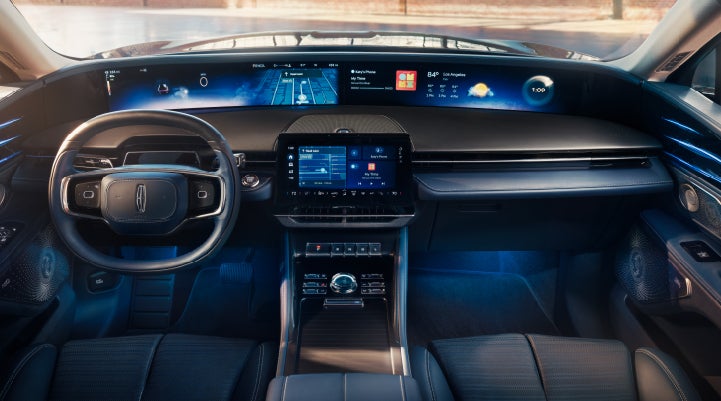A large panoramic display is shown on the dashboard of a 2025 Lincoln Nautilus® SUV | Dan Cummins Lincoln in Nicholasville KY