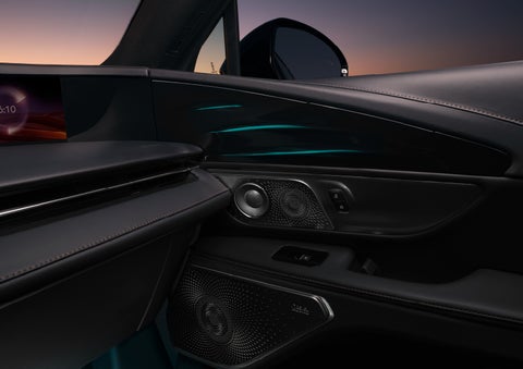 Selectable ambient lighting glows in the passenger door panel. | Dan Cummins Lincoln in Nicholasville KY