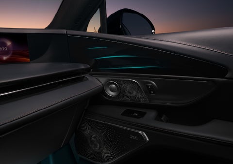 Selectable ambient lighting glows in the passenger door panel. | Dan Cummins Lincoln in Nicholasville KY