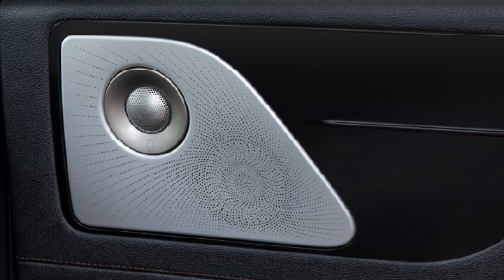 A close-up view of the available Revel® Ultima 3D Audio System. | Dan Cummins Lincoln in Nicholasville KY